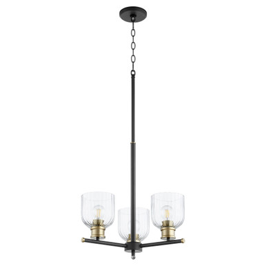 Monarch 3 Light Small Chandelier by Quorum - 610-3-6965