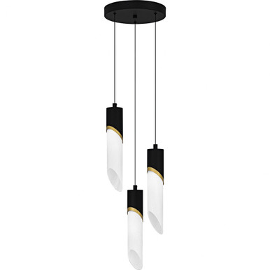 Alys 66W 3 LED Pendant 13.75 Inch Tall and 10 Inch Wide by Quoizel - PCAYS1810MBK