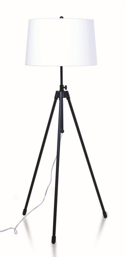 Tripod 1 Light Adjustable Floor Lamp 60 x 18 Inches by House of Troy - TR201-BLK