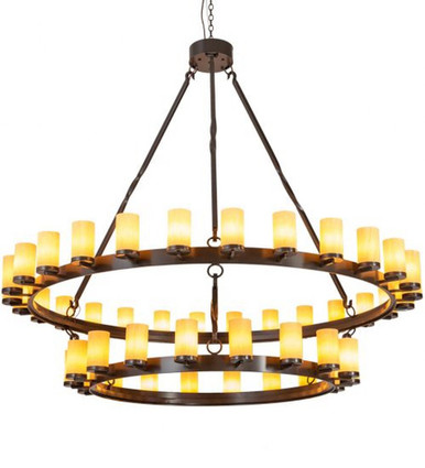 Noziroh Ring 46 Light 2 Tier Chandelier 96 x 84.5 Inch W by Meyda Tiffany - 202794