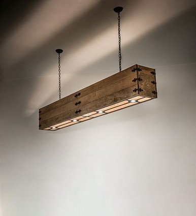 Reclamare 8 Light Oblong Pendant 20 x 12 Inches by Meyda Tiffany - 265748