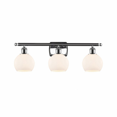 Athens 3 Light Bath Vanity 8.88 Inch Tall X 25.88 Inch Wide by Innovations - 516-3W-PC-G121-6