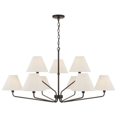 Chadwick 9 Light Chandelier 22.25 Inch Tall and 45 Inch Wide by Capital - 456691