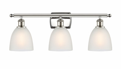 Castile 3 Light Bath Vanity 10 Inch Tall and 26 Inch Wide by Innovations - 516-3W-PN-G381
