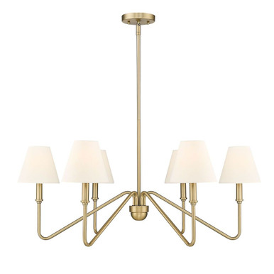 Kennedy 6 Light Oversized Chandelier by Golden - 3690-6-IL