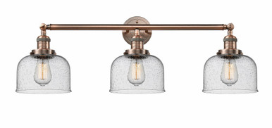 Bell 3 Light Bath Vanity 11 Inch Tall and 32 Inch Wide by Innovations - 205-AC-G74