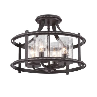 Palencia 4 Light 16 Inch Wide Semi Flush Mount by Designers Fountain - 87511-apw