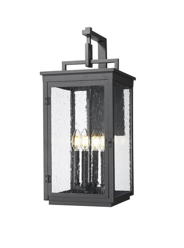 Hartwell 4 Light Outdoor Wall Mount 23.75 Inch and 10 Inch Wide by Z Lite - 5019B-BK