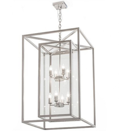 Kitzi Box 8 Light Square Pendant 41.5 x 34 Inches by Meyda Tiffany - 188997