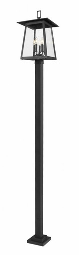 Rainer 5 Light Outdoor Post Mount 120 x 15.5 Inches by Z-Lite - 5015PHXLS-536P-BK