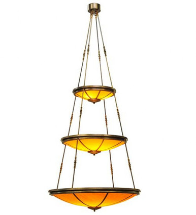 Commerce 17 Light 3 Tier Pendant 110 x 47 Inches by Meyda Tiffany - 141236