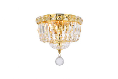 Tranquil 2 Light 8 Inch Wide Flush Mount by Elegant - V2528F8