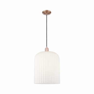 Bridal Veil 1 Light Cord Hung Mini Pendant 18.38 Inch Tall by Innovations - 716-1P-AC-G559-12GWH