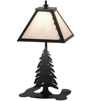 Leaf Edge  1 Light Accent Lamp 15 Inch H and 11 Inch W by Meyda Tiffany - 160852