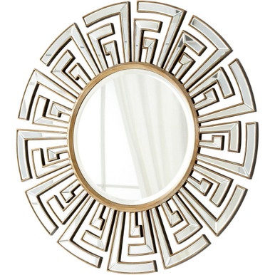 Cleopatra 47 Inch Round Decorative Mirror by Cyan - 05941