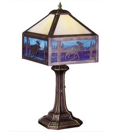 Moose Creek 1 Light Table Lamp 21.5 x 12.75 Inch by Meyda Tiffany - 24242
