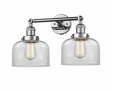 Bell 2 Light Adjustable Bath Vanity 12 Inch and 19 Inch Wide by Innovations - 208-PC-G72
