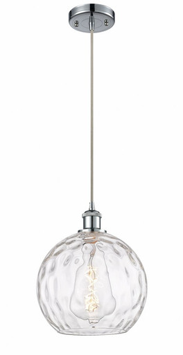 Athens Water Glass 1 Light Cord Hung Mini Pendant 11.75 X 10 by Innovations - 516-1P-PC-G1215-10