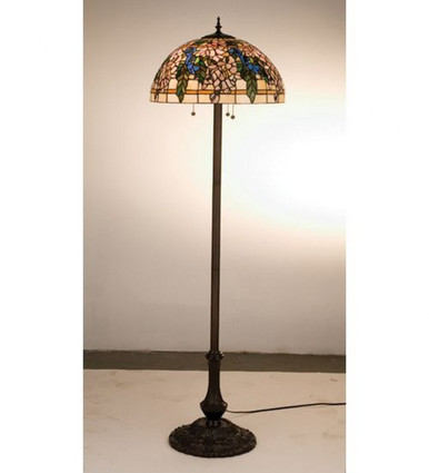 Lilac  3 Light Floor Lamp 63 Inch H and 20 Inch W by Meyda Tiffany - 30768