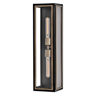 Shaw 16W 2 LED Light Outdoor Wall Lantern by Hinkley - 12984BK
