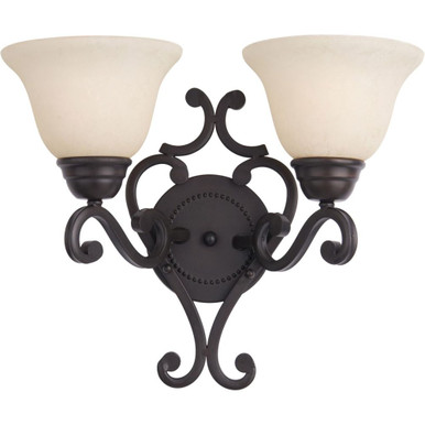 Manor 2 Light Wall Sconce by Maxim - 12212FIOI