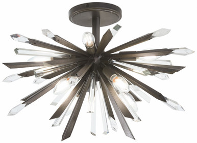 Elsa 8 Light 23 Inch Wide Semi Flush Mount by Minka Metropolitan - N1946-766