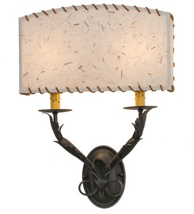 Ranchero 2 Light Wall Sconce 19 x 14.5 Inch  by Meyda Tiffany - 29143