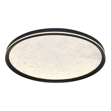 Luna 28W 1 LED Flush Mount 2.56 Inch Tall and 15.75 Inch Wide by Artcraft - AC6873BK