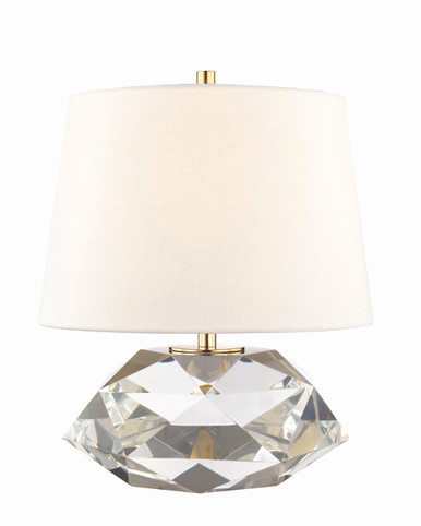 Henley 1 Light Table Lamp 12.5 Inches by 17.5 Inches High by Hudson Valley - L1038-AGB