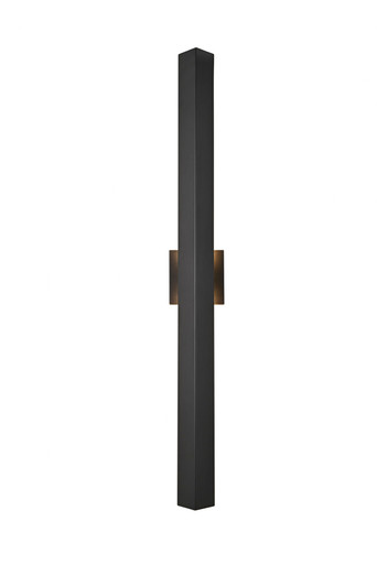 Troy 24W 2 LED Outdoor Wall Sconce 38 Inch Tall X 4.5 Inch Wide by Elegant - OD505W38BK