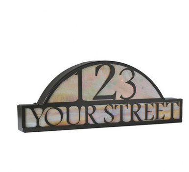 Personalized Street Address Sign Light 9.5 x 24.5 Inches by Meyda Tiffany - 18598