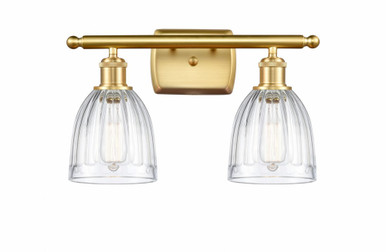 Brookfield 2 Light Bath Vanity 10.38 and 15.75 Inch Wide by Innovations - 516-2W-SG-G442