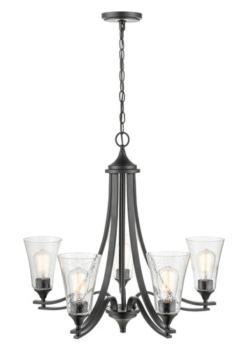 Natalie 5 Light Chandelier 25.5 Inch Tall and 27.75 Inch Wide by Millennium - 1465