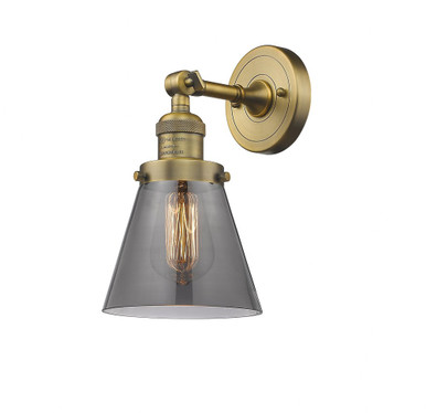 Cone 1 Light Adjustable Wall Sconce 10 and 6.25 Inch Wide by Innovations - 203-BB-G63