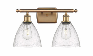 Bristol Glass 2 Light Industrial Vanity Light by Innovations - 516-2W-BB-GBD-754