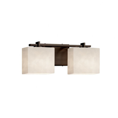Clouds Era 2 Light Vanity Light 15.5 Inch Wide by Justice Design - CLD-8442-55