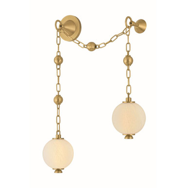Corda 13W 2 LED Wall Sconce 27.75 Inch Tall and 17.25 Inch Wide by Corbett - 557-02-VB