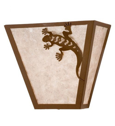 Gecko 2 Light Wall Sconce 11.5 x 13 Inches by Meyda Tiffany - 23947