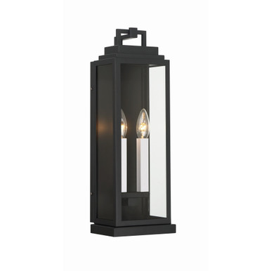 Aspen 2 Light Outdoor Wall Lantern by Crystorama - ASP-8912-MK