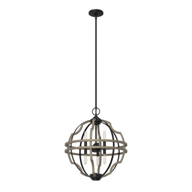 Stone Creek 6 Light Large Pendant by Hunter Fans - 19223