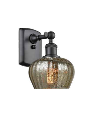 Fenton 1 Light Wall Sconce 8.5 Inch Tall and 6.5 Inch Wide by Innovations - 516-1W-BK-G96