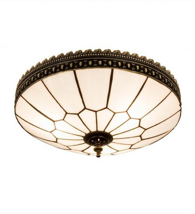 Vincent Honeycomb 3 Light Flush Mount 9.25 x 15 In by Meyda Tiffany - 181233