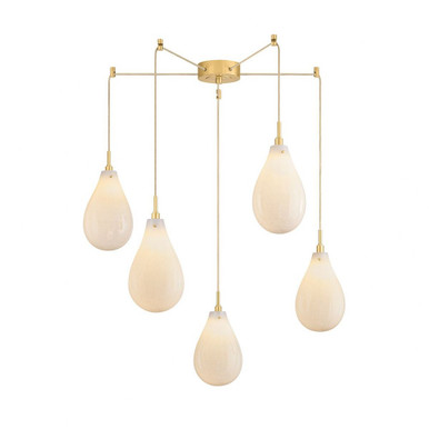 Ironwood 5 Light Chandelier 14 Inch Tall and 30 Inch Wide by Hudson Valley - 3905-AGB