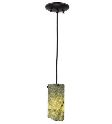Cilindro Jadestone 1 Light Mini Pendant 9 x 3.5 Inches by Meyda Tiffany - 121526