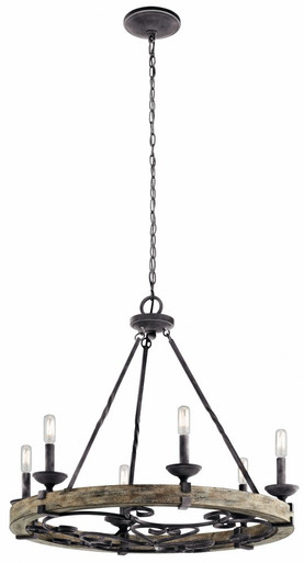 Taulbee 6 Light Large Round Chandelier by Kichler - 43823wzc