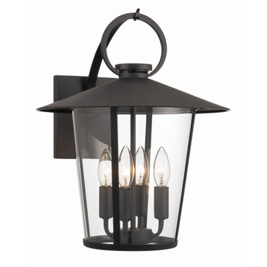 Andover 4 Light Candle Style Outdoor Wall Lantern by Crystorama - AND-9202-CL-MK