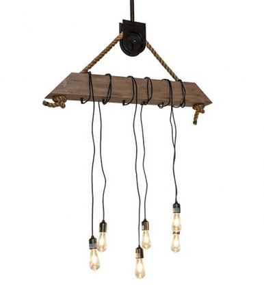 Alva Beam 39W 6 LED Pendant 117 x 5.25 Inches by Meyda Tiffany - 214186