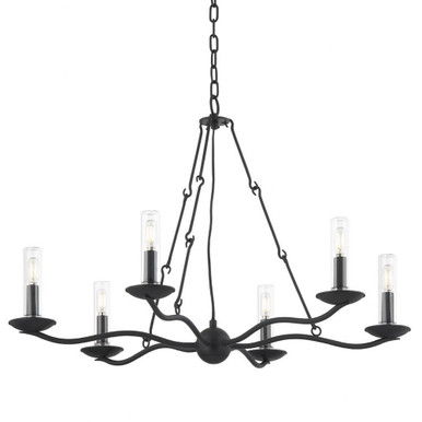 Sawyer 6 Light Oversized Chandelier by Troy - F6307-FOR