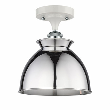 Bare Bulb 1 Light Semi Flush Mount 5.5 Inch X 4.5 Inch Wide by Innovations - 516-1C-WPC-M14-PC