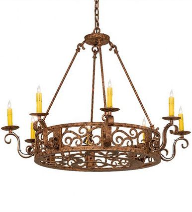 Delano 8 Light Chandelier 31 x 36 Inches by Meyda Tiffany - 246220
